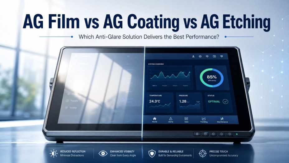 AG Film vs AG Coating vs AG Etching comparison for touchscreen cover glass