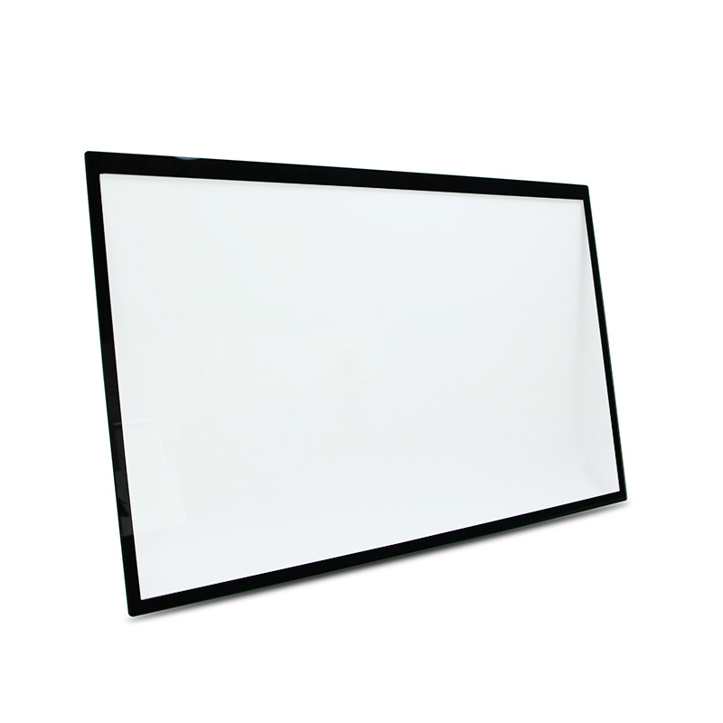 Custom AG Anti-Glare Etched + AR Anti-Reflective Coated Tempered Cover Glass for Interactive Displays