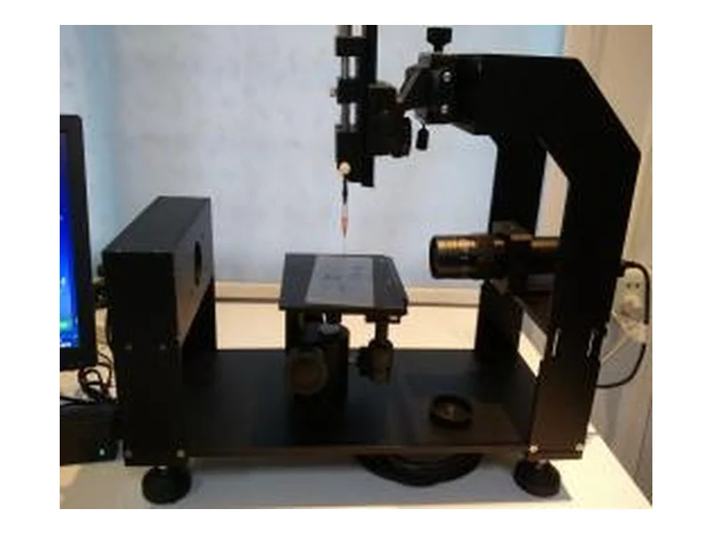 Water contact angle tester for evaluating anti-fingerprint coating